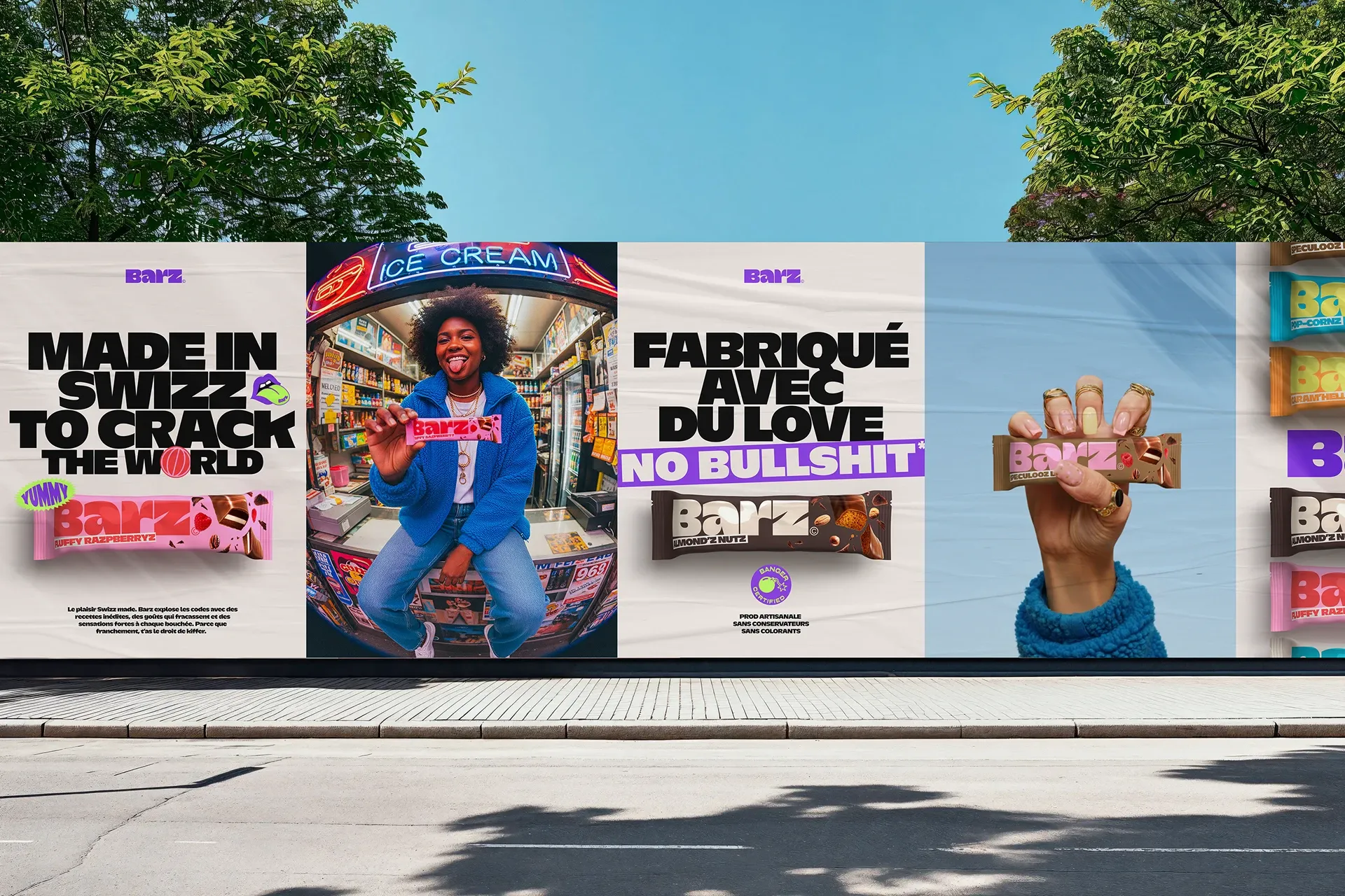 Barz roadside campaign poster variations
